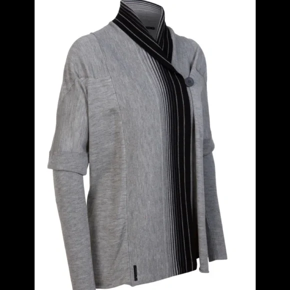 Icebreaker Athena Wrap merino cardigan M - Picture 2 of 11